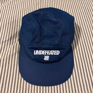 Navy Undefeated Five Panel Runners Cap
